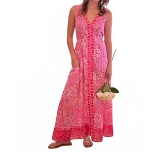 NEW BELL BY ALICIA BELL lani maxi dress in fuschia